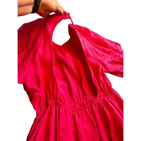 NWT A Loves A Pink Cotton Dress - Size L - Picture 13 of 16